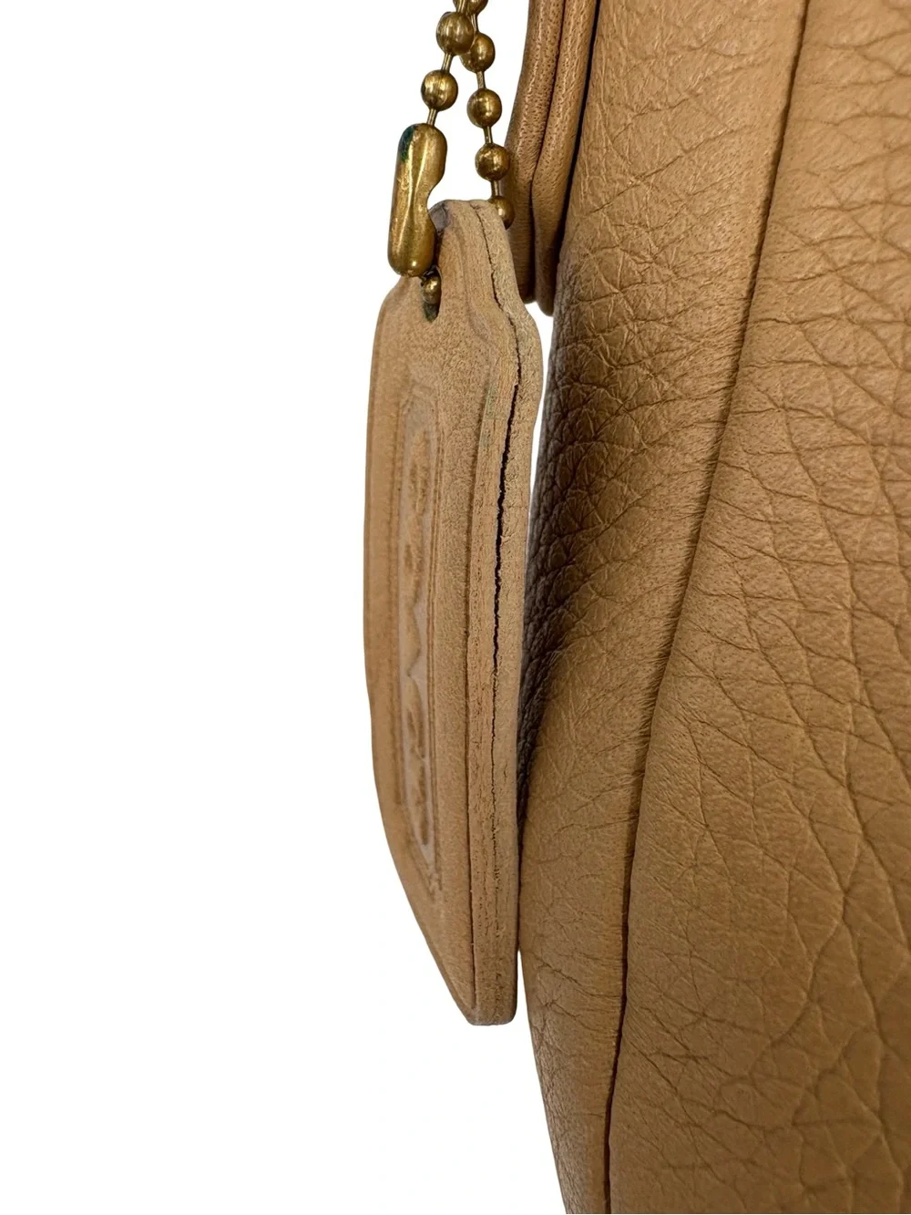 Vintage Coach Sonoma Mini Zip Crossbody Bag 4313 Pebbled Leather 1997 Beige